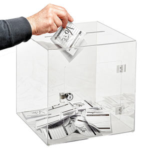 Boîte à donuts verrouillable, mini boîte en acrylique, boîte à ballons, boîte en acrylique, position personnalisé - Product Image 5