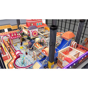 Équipement de terrain de jeu intérieur pour enfants de qualité commerciale sur <span class=keywords><strong>le</strong></span> thème du carnaval. Tout-en-un avec une énorme fosse à balles - Product Image 5