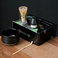 Kit de matcha cérémoniel japonais 4 pièces Outils pour le matcha Brosse à mélanger Bonne qualité