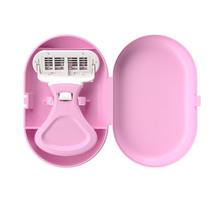 Beikelin Lady Safety Mini Draagbare Vijfbladige Germany Roestvrijstalen Scheermes Aloë + Vitamine E Smeerstrip Vrouwen - Product Image 1