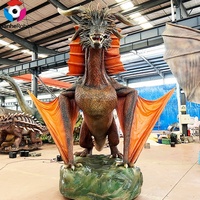 Personnaliser différentes tailles de couleurs Rouge bleu Vert Dragon Modèle Sculpture animation personnalisée IP
