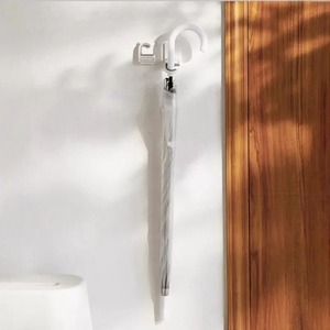 Mop Holder No Punching Fixture Self-adhesive Mop Clip <b>Hook</b> Bathroom <b>Hanging</b> Rack Powerful Wall <b>Hanging</b> Storage Adhesive <b>Hook</b> - Product Image 4