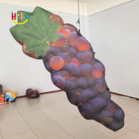 Décoration Panneau publicitaire Fruit Ballon Modèle Suspendu Violet Gonflable Raisin