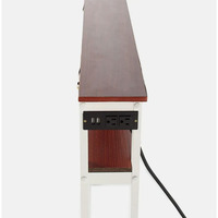 Table console en peluche populaire avec rangement, pour l'arrière du canapé, mobilier moderne pour salon, facile à assembler, multifonction