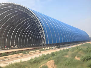 Сборная космическая рама изогнутая Арочная Крыша стальная Строительная бочка хранилище для хранения угля - Product Image 2