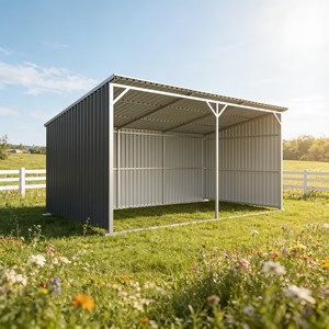 <span class=keywords><strong>Abri</strong></span> pour bétail en acier imperméable LS1912-H317, <span class=keywords><strong>abri</strong></span> en métal, rangement pour vélos - Product Image 3