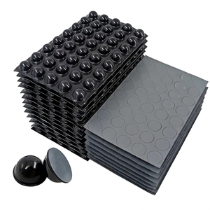 New Original SJ-5027 (BLACK) Self-Adhesive Black Rubber Bumper <b>Pads</b> for Retrofit Upgrade Universal Fitment - Product Image 1