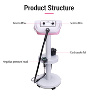 Masseur vertical et portable G8 8G 2 en 1, machine amincissante à vibrations avec sonde chauffante à vide