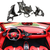 Accessoires de voiture pour F458, style OEM, garnitures de sortie d'air en fibre de carbone sèche pour Ferrari 458 Italia, kits intérieurs
