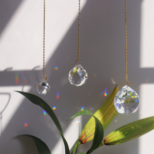 Esferas de Cristal Transparentes de Color AB, Atrapasoles, 20mm 30mm 40mm, Piezas para Lámparas de Araña, Bolas de Cristal - Product Image 5