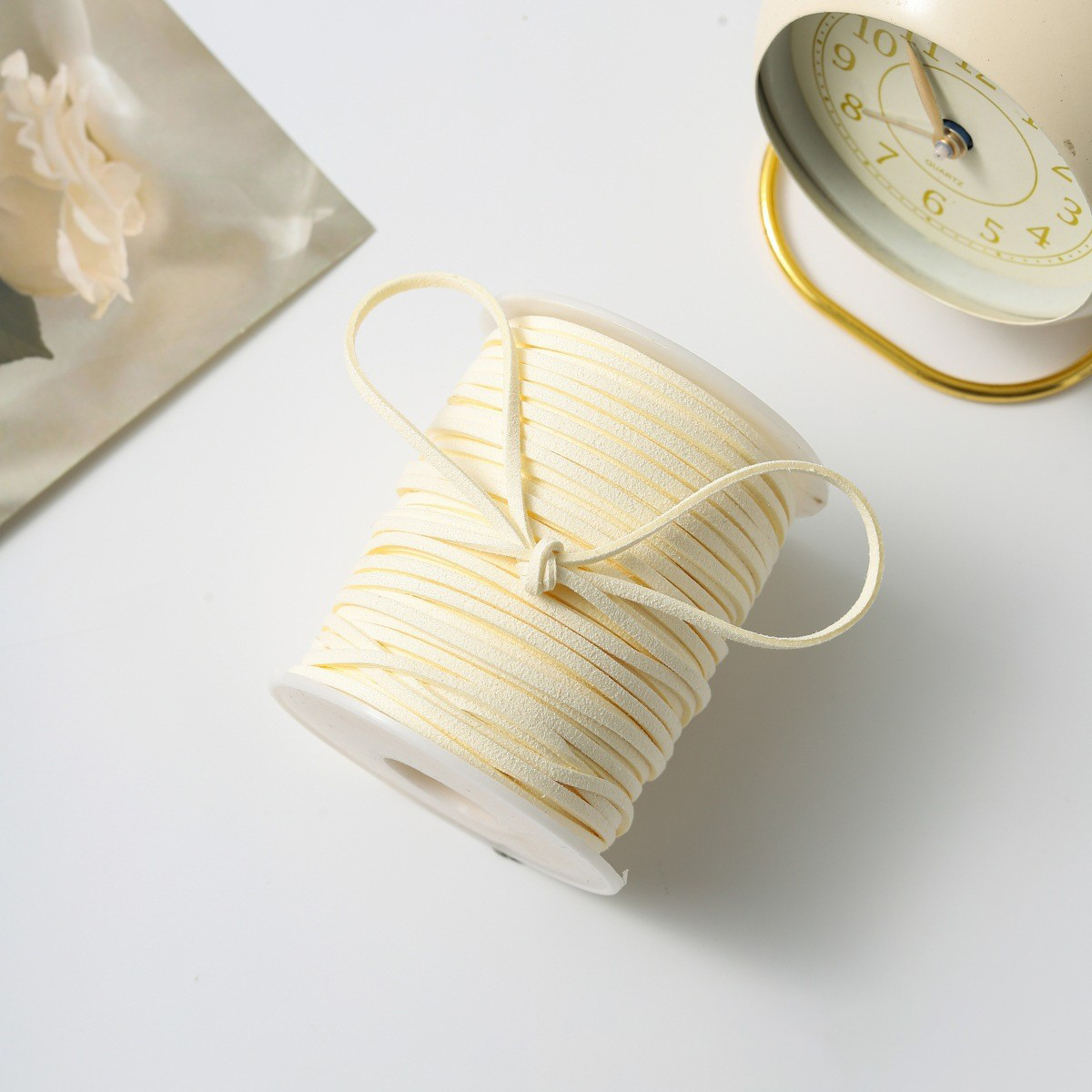 Blanc crème-3 mm, 50 mètres par rouleau