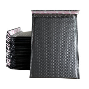 Black Eco-Friendly Poly Bubble Mailers <b>Self</b> <b>Seal</b> Packaging Envelopes Shipping Durable Sealed Mailing Padded Waterproof Bubble - Product Image 3