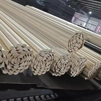 Panel de Rejilla de Madera Flexible Curvado, Diseño de Media Luna, Giratorio y Plegable para Columnas Cilíndricas, Ecológico y Resistente a la Humedad