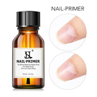 Kit de Gel Primer et Déshydratant pour Ongles HS 15ml, Séchage Rapide, Adhérence Forte, Sans HEMA, TPO, MEHQ, Certifié MSDS pour Salon de Manucure