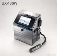 Imprimante jet d'encre industrielle CIJ UX-160W, encre à colorant, couleur unique, contrôle Android, 21-30 ppm, codage d'étiquettes pour codes-barres et dates d'emballage
