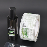 Autocollants transparents personnalisés en vinyle transparent en rouleau pour bouteilles cosmétiques, étiquettes de qualité supérieure pour imprimante d'autocollants