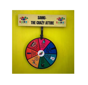 Rueda giratoria de 2 pies para montar en la pared, ideal para eventos, fiestas, juegos, promociones y actividades interactivas, una experiencia divertida y estimulante para todas las edades - Product Image 6