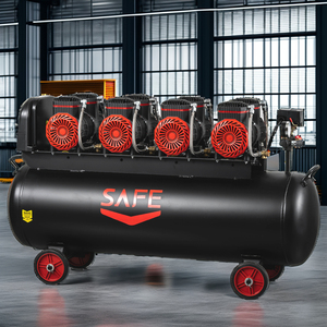 ผลิตภัณฑ์ใหม่ SAFE เครื่องทำลมเย็นแบบตั้งพื้น 180 ลิตร 1500 วัตต์ 2 แรงม้า 8 บาร์ 520 ลิตร/นาที แบบพกพา เงียบ ไร้น้ำมัน มอเตอร์ทองแดง พร้อมลูกปืน 220 โวลต์ 50 เฮิรตซ์ - Product Image 1
