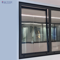 Ventanas Corredizas de Aluminio Fuson AS2047 NFRC, Modernas, Resistentes a Huracanes, Insonorizadas, con Doble Vidrio, Eficiencia Energética, para Apartamentos