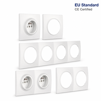 Prises murales modulaires PHIDIAS EU 1 à 4 postes, 16A 10A 250V, en PC ignifuge et laiton, couleurs personnalisables, garantie 2 ans, pour la maison