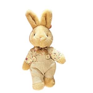 테디 베어 토끼 커플 봉제 장난감 펜던트 결혼 선물 또는 열쇠 고리가있는 부드러운 인형 동물 인형 - Product Image 4