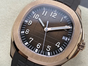 Montre mécanique de luxe de qualité supérieure, étanche, 40 mm, mouvement ETA 330 DDF Factory, épaisseur 8,3 mm, montre PP, or rose brun - Product Image 5