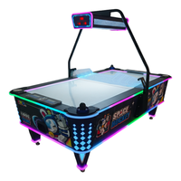 Machine de jeu d'arcade de hockey sur air à pièces, machine de jeu d'arcade sportive à deux joueurs en métal