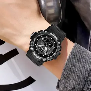 นาฬิกาข้อมือดิจิตอลกันน้ำ <span class=keywords><strong>TOMI</strong></span> 233 รุ่นใหม่สำหรับผู้ชาย นาฬิกาอิเล็กทรอนิกส์ฟิตเนสสำหรับผู้ชาย นาฬิกาสปอร์ตอเนกประสงค์ กล่องของขวัญสำหรับเด็ก - Product Image 6