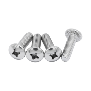 Pernos dentados A2-70 A4-80 con cabeza de campana y ranura cruzada UNC UNF 2 #   4 #   6 #   8 #   10 #   12 # - Product Image 1