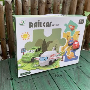 Offre Spéciale Prix Raisonnable <span class=keywords><strong>Enfants</strong></span> DIY Assembler <span class=keywords><strong>Chemin</strong></span> <span class=keywords><strong>De</strong></span> <span class=keywords><strong>Fer</strong></span> Piste Jouet À Piles Puzzle Voitures - Product Image 6
