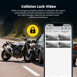 <span class=keywords><strong>Motorcycle</strong></span> Carplay Sepeda Motor 7 Inci 4G Streaming Langsung Jarak Jauh Pengunci Tabrakan Video GPS Tampilan Kecepatan IP67 Tahan Air Moto GPS - Product Image 5