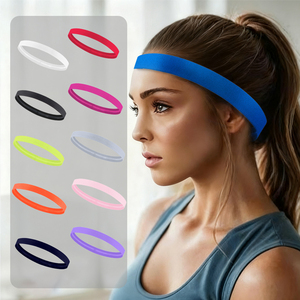 Personalizzazione uomo donna Outdoor Fitness Running Yoga basket sudore assorbente cintura nastro Silicone Anti-slittamento del sudore guida - Product Image 1