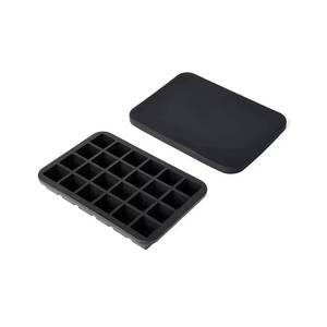 24 Holes Square Maker Mold <b>Silicone</b> Rubber Easy Release Ice Cube <b>Tray</b> with Lid - Product Image 1