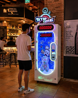 Machine de jeu commerciale de défi en 10 secondes avec chronomètre et lecteur de cartes, machine d'arcade intelligente à prix pour centres commerciaux