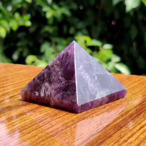 Pirámide de Cristal de Amatista Natural, Piedra Curativa Pulida de Forma Irregular para Meditación, Decoración del Hogar, Regalo - Product Image 1