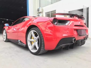 Para <span class=keywords><strong>Ferrari</strong></span> <span class=keywords><strong>488GTB</strong></span>, Modificación y Mejora Novitec, Difusor Trasero de Fibra de Carbono Seca, Carcasa Pequeña - Product Image 5
