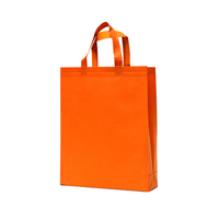 Logo personnalisé couleur unie sac non-tissé magasin de plein air sacs à provisions acceptent la conception poignée sac non-tissé