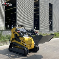 Mini-chargeuse compacte sur pneus avec moteur Euro V EPA CE, rétrocaveuse, chargeuse frontale compacte, petite chargeuse compacte pour usage agricole avec godet