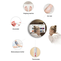 Vente en gros maison personnalisée salle de bain miroir à écran tactile intelligent avec tv haut-parleur WIFI android salle de bain de salon miroir intelligent miroir tv