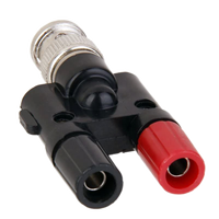 Connecteur BNC mâle vers prise jack double banane femelle 4 mm avec borne de connexion