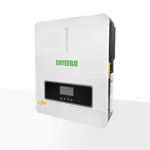 SUYEEGO Inverter pengontrol pengisi daya surya, 4.2KW 6.2KW Off Grid UPS MPPT dengan pengisi daya baterai untuk sistem energi