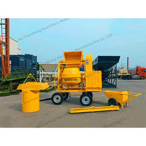 <span class=keywords><strong>Hormigonera</strong></span> Autocargable Móvil de 500L con Elevación por Cable Metálico, Tolva con Carro y Pórtico - Product Image 1
