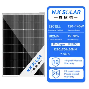 NK SOLAR 공장 150w 160w 170w 180 와트 200 와트 태양 전지 패널 저렴한 가격으로 중국에서 만든