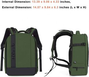 Sac à dos pour appareil photo, échantillon gratuit, sac pour appareil photo reflex numérique/SLR/hybride pour photographes, étui pour appareil photo avec revêtement en cuir imperméable - Product Image 3