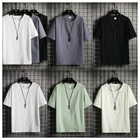 T-shirts en coton mélangé pour hommes et femmes avec motifs imprimés - T-shirts streetwear épais en gros