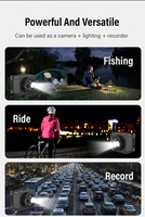 Caméra de sport extérieure HD 1080P, vision nocturne, caméscope, caméra d'action montée sur la tête, enregistrement vidéo DVR pour l'aventure