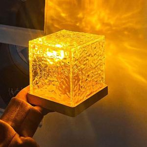 Factory Sales Square Projector Romantic 16 Colors Dynamic Rotating Water Ripple <b>Remote</b> Control Table Lamp for Gift Home Decor - Product Image 4