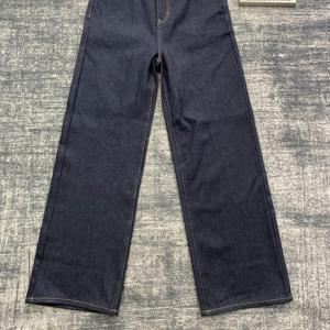 DENIMGUYS personnalisé hommes broderie Logo <span class=keywords><strong>jean</strong></span> Streetwear rétro bleu lavage jambe droite hommes broderie Denim pantalon <span class=keywords><strong>jean</strong></span> - Product Image 4