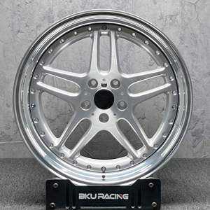 Rines Bku Real de 3 Piezas Forjadas 5x120 de 17, 18 y 19 Pulgadas, Estilo M <span class=keywords><strong>Paralelo</strong></span> 37, Rines de Aleación Plateados para BMW E46 E34 E60 E38 E39 M5 - Product Image 3