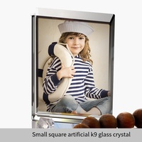 Cadre photo en cristal vierge personnalisable pour transfert thermique, ornement de bureau transparent pour impression de photos, cadeau de décoration photo personnalisée